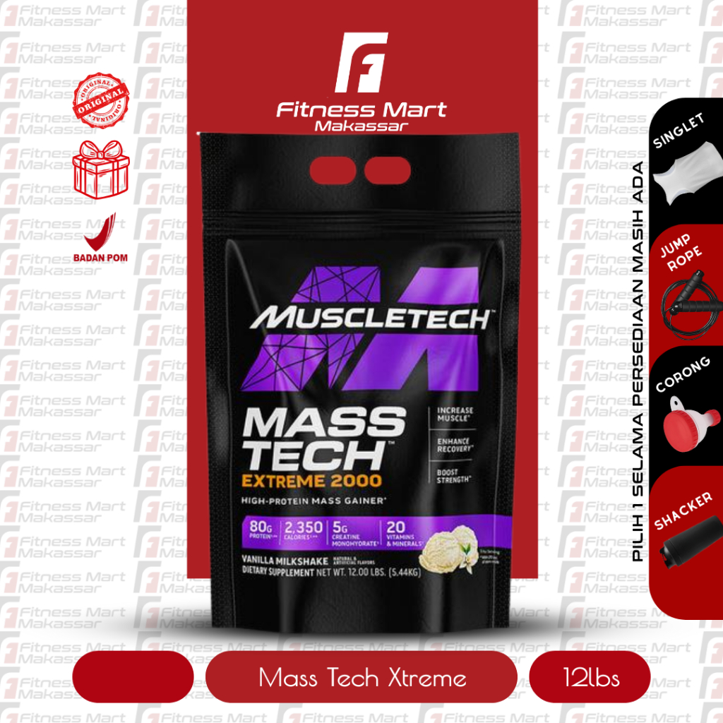 Muscletech Masstech Extreme 2000 12 Lbs Mass Gainer