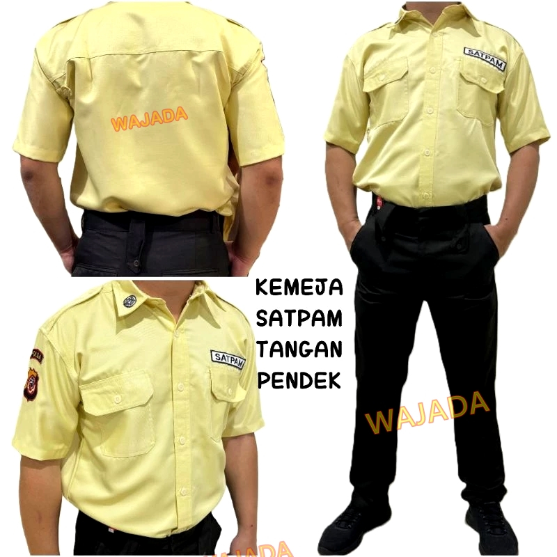 Seragam PDH Satpam Kualitas Terbaik Krem Terbaru Seragam PDH Satpam Krem Terbaru
