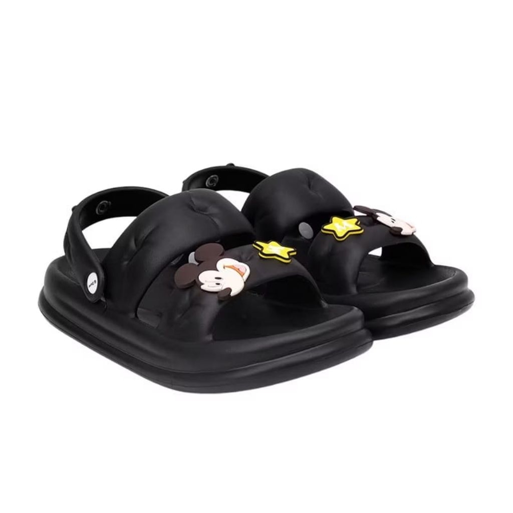 Sandal wanita sandal cewek solo cornerdisneymickey hitam