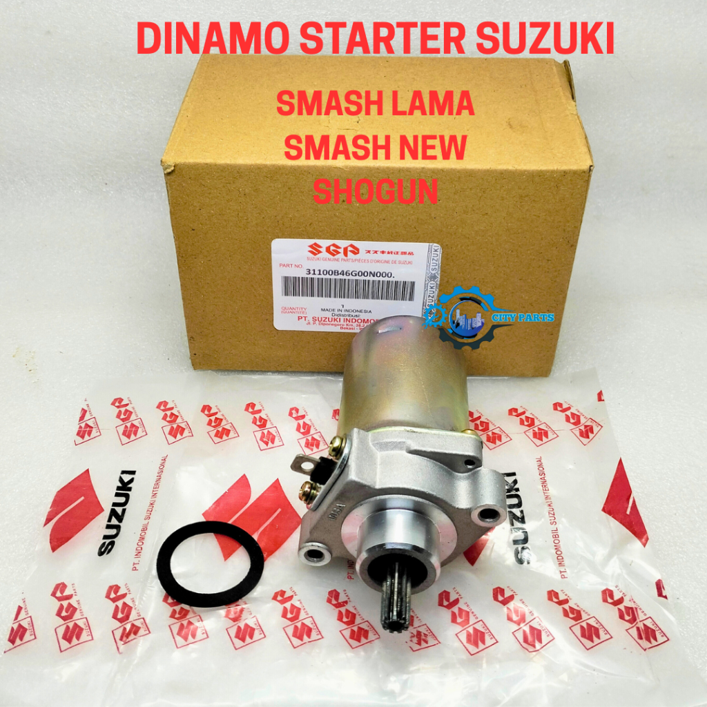 DINAMO STARTER SUZUKI UNTUK MOTOR SMASH NEW SMASH LAMA SHOGUN DYNAMO STATER KUALITAS ASLI ORIGINAL