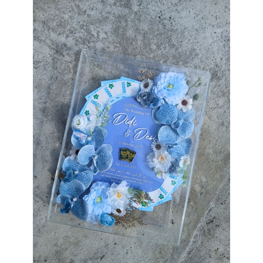 MAHAR AKRILIK MAHAR PERNIKAHAN 30 X 40