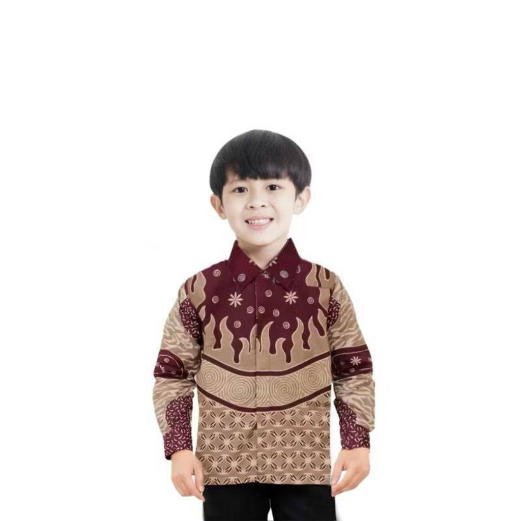 Batik Kemeja Anak Laki-laki usia 2 - 13 tahun