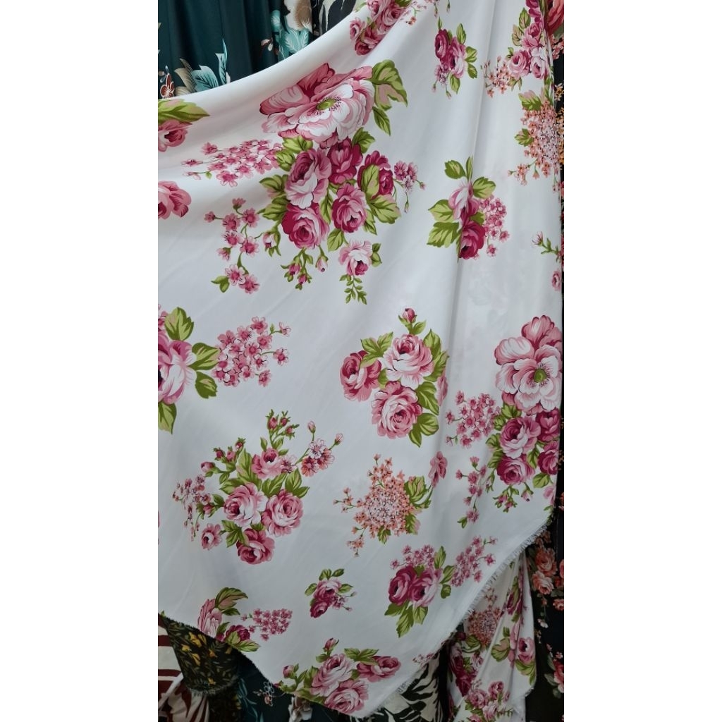 KAIN BAHAN SATIN MAXMARA LUXURY HARGA PER 0.5 MTR