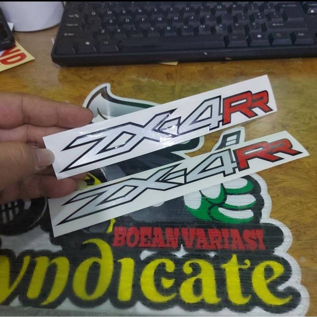 cutting sticker kawasaki sticker zx4rr kawasaki zx4rr