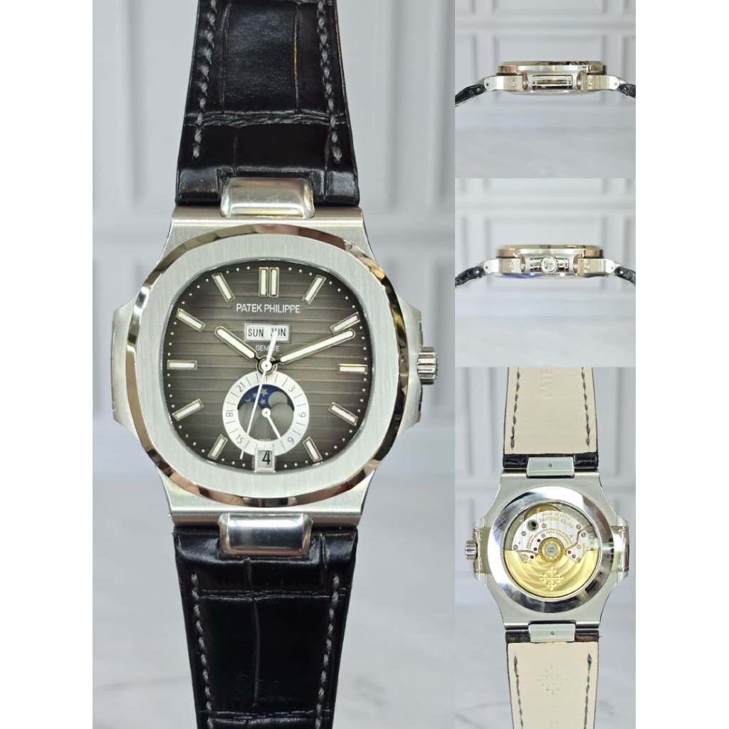 Patek Philippe Nautilus / Jam mewah / Jam kulit / Jam pria automatic