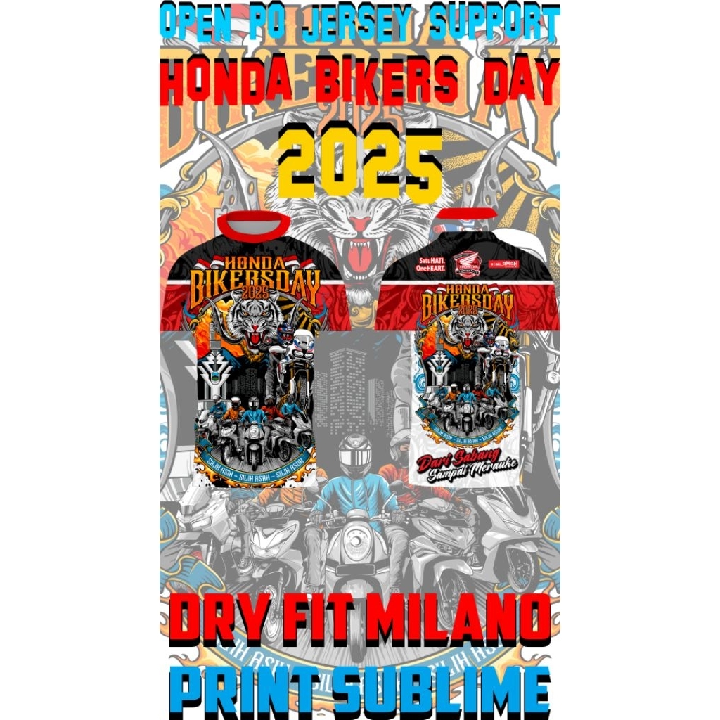 Jersey Pendek Honda Bikers Day 2025