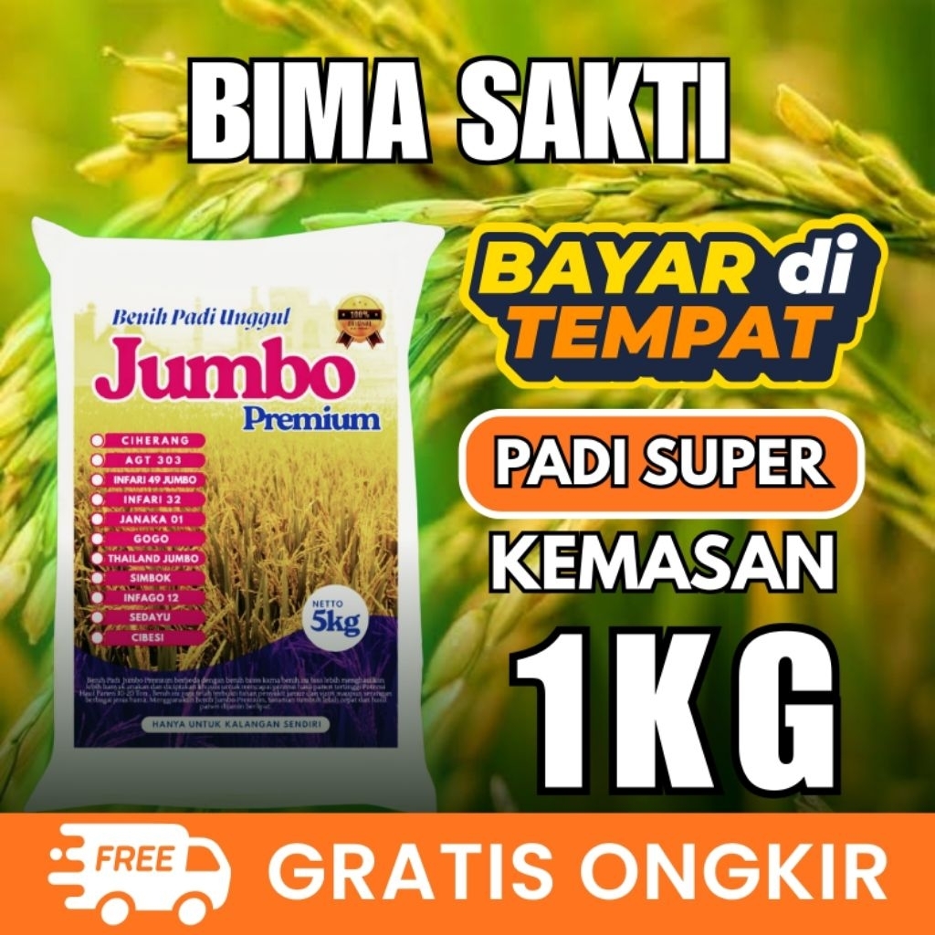 [ AGEN BENIH PADI ] benih padi bima sakti 1kg