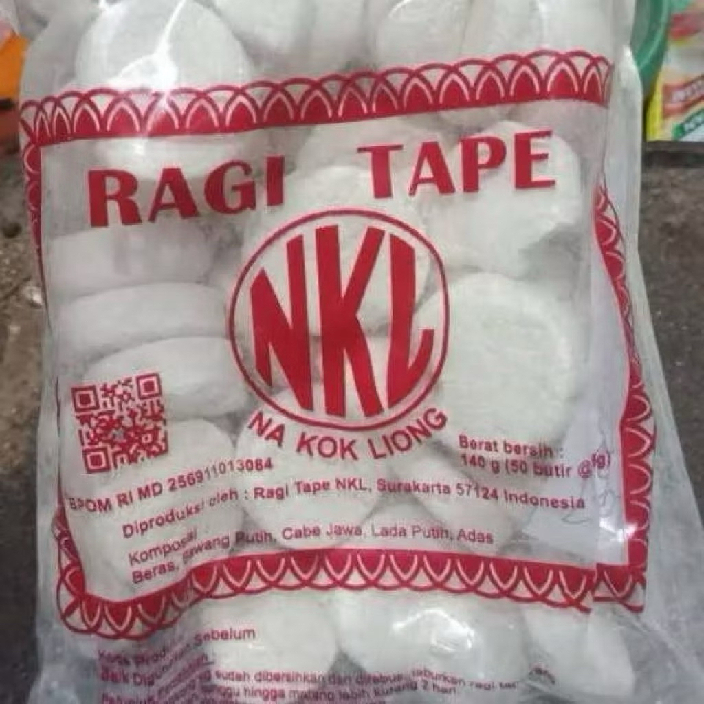 RAGI TAPE NKL 50 BUTIR. RAGI HARUM MANIS.