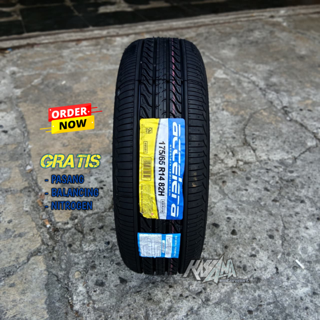 BAN MOBIL AGYA SIGRA BRIO RING 14 ACCELERA ECOPLUSH 175/65 R14 TUBELES BAN MOBIL STANDART R14