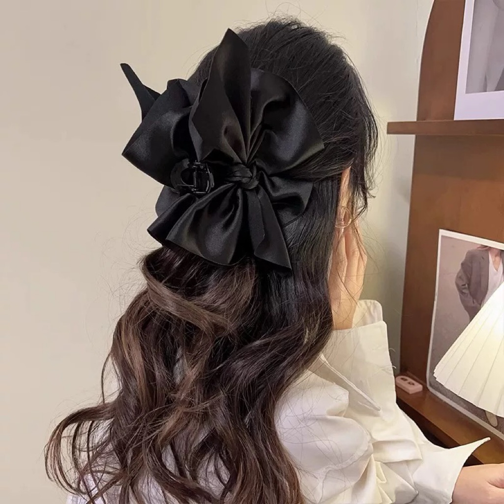 MARSHA Jepit Rambut Besar Kain Mewah Untuk Rambut Tebal