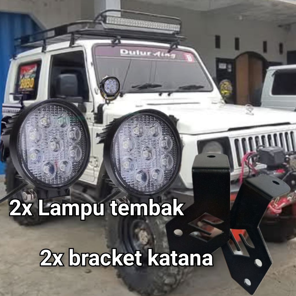 Lampu tembak Offroad jimny katana Led bracket