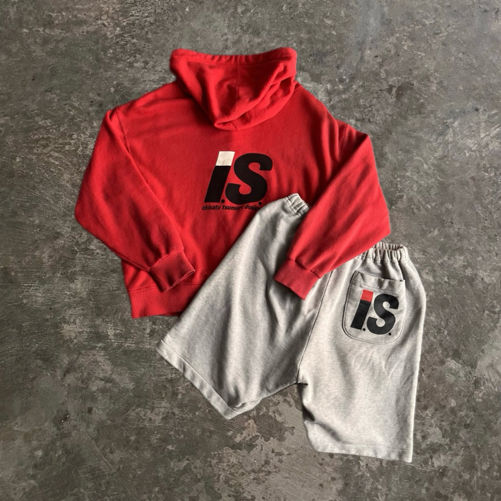 ISSEY MIYAKE ZIPPER HOODIE & SHORT PANTS VINTAGE