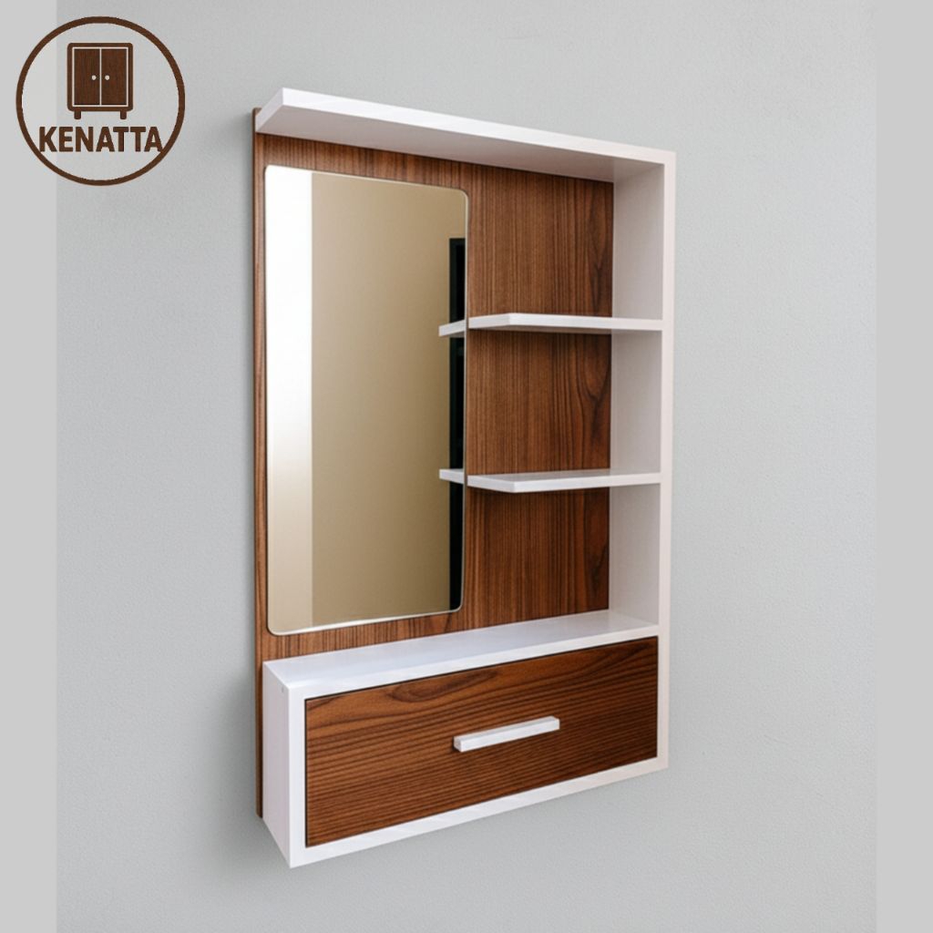 rak rias cermin dinding/rak rias cermin/cermin rias/rak kosmetik/rak skincare/rak makeup/lemari rias