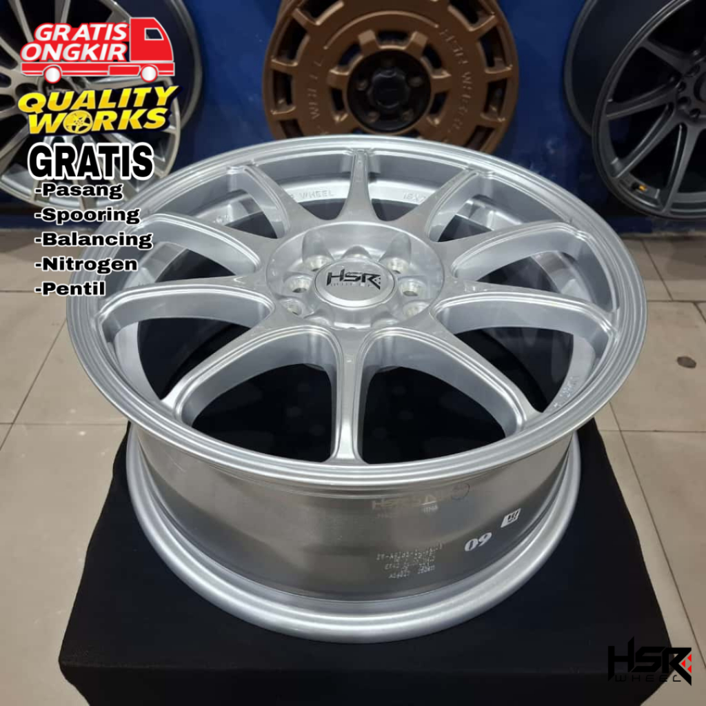 Velg Racing Mobil Suzuki Ertiga Ring 16 Lebar 7 Rata Body, Velg JDM HSR Wheel Indy