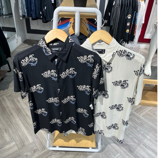 Kemeja 3Second 2 Warna Full Print Rayon Reguler Fit