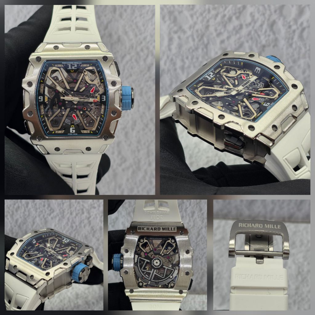 JAM TANGAN RM35-03 RAFAEL NADAL SILVER DM 42MM