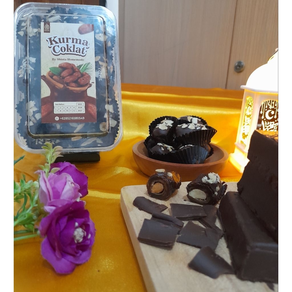 Kurma Coklat Almond - Toples 250gr