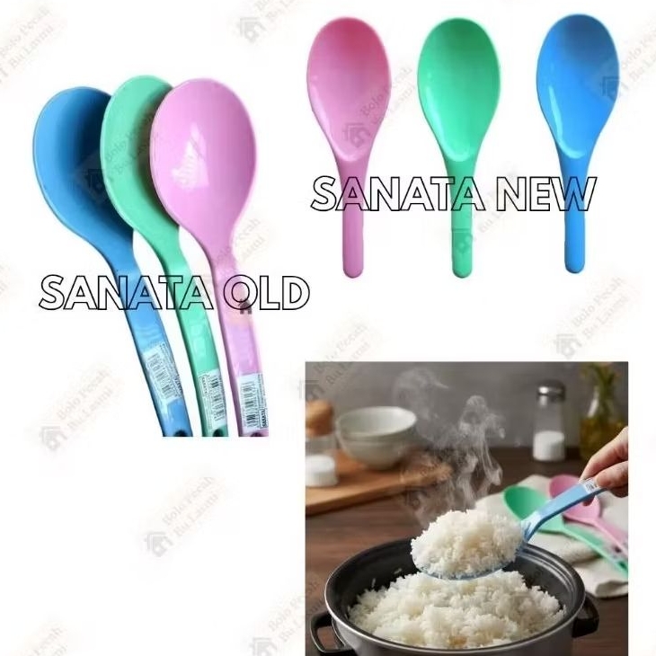 Centong Nasi Plastik SANATA / Centong Nasi / Entong Plastik Besar