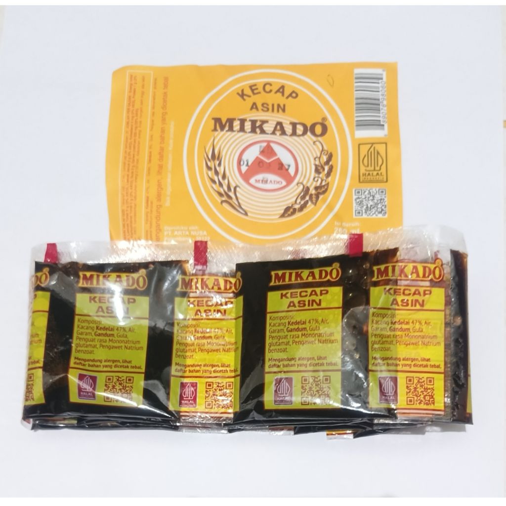 Kecap Asin Mikado Sachet asli Palembang 13ml