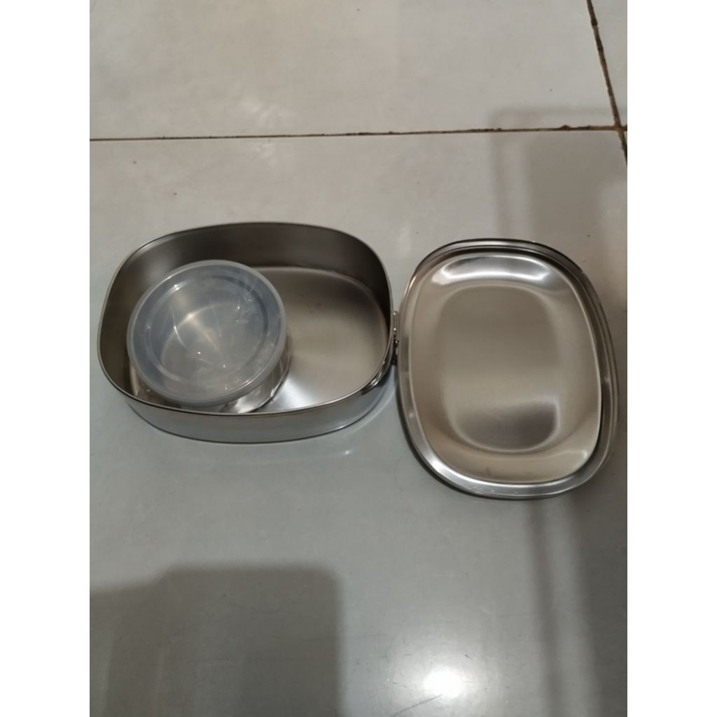 zebra stainless steel lunch box diameter 16 cm