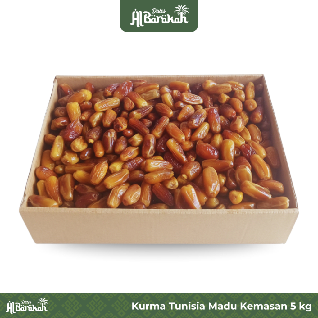 Kurma Tunisia Madu Deglet Noor Kemasan 5Kg Premium Original Oleh Oleh Haji Al Barakah Dates
