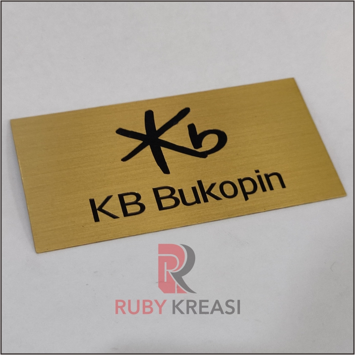label plat kuningan custom