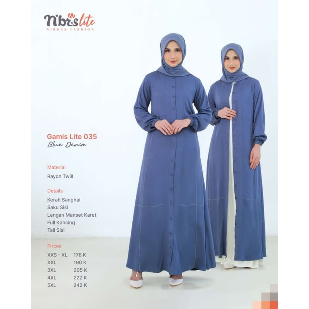 LITE 035 GAMIS POLOS SIMPLE ELEGAN
