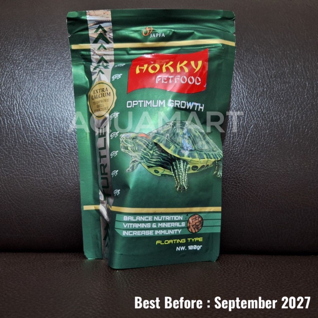 Hokky Turtle 100 gram Optimum Growth - Makanan Kura Kura - Turtle Food - Hokky Petfood