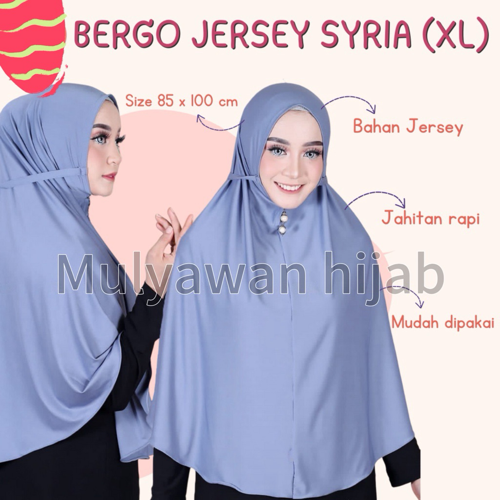 bergo jersey XL || jilbab instan XL || bergo maryam XL || jilbab ukuran XL || jilbab XL bahan jersey