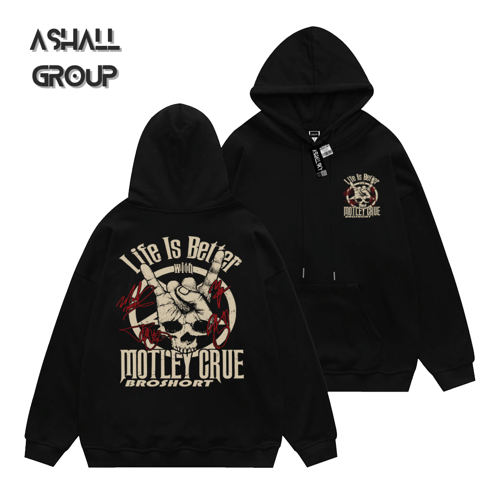 Ash.idn Hoodie Distro Pria Wanita Band Musik Moutley Crue Original Hodie Pria & Wanita Hodie Distro 