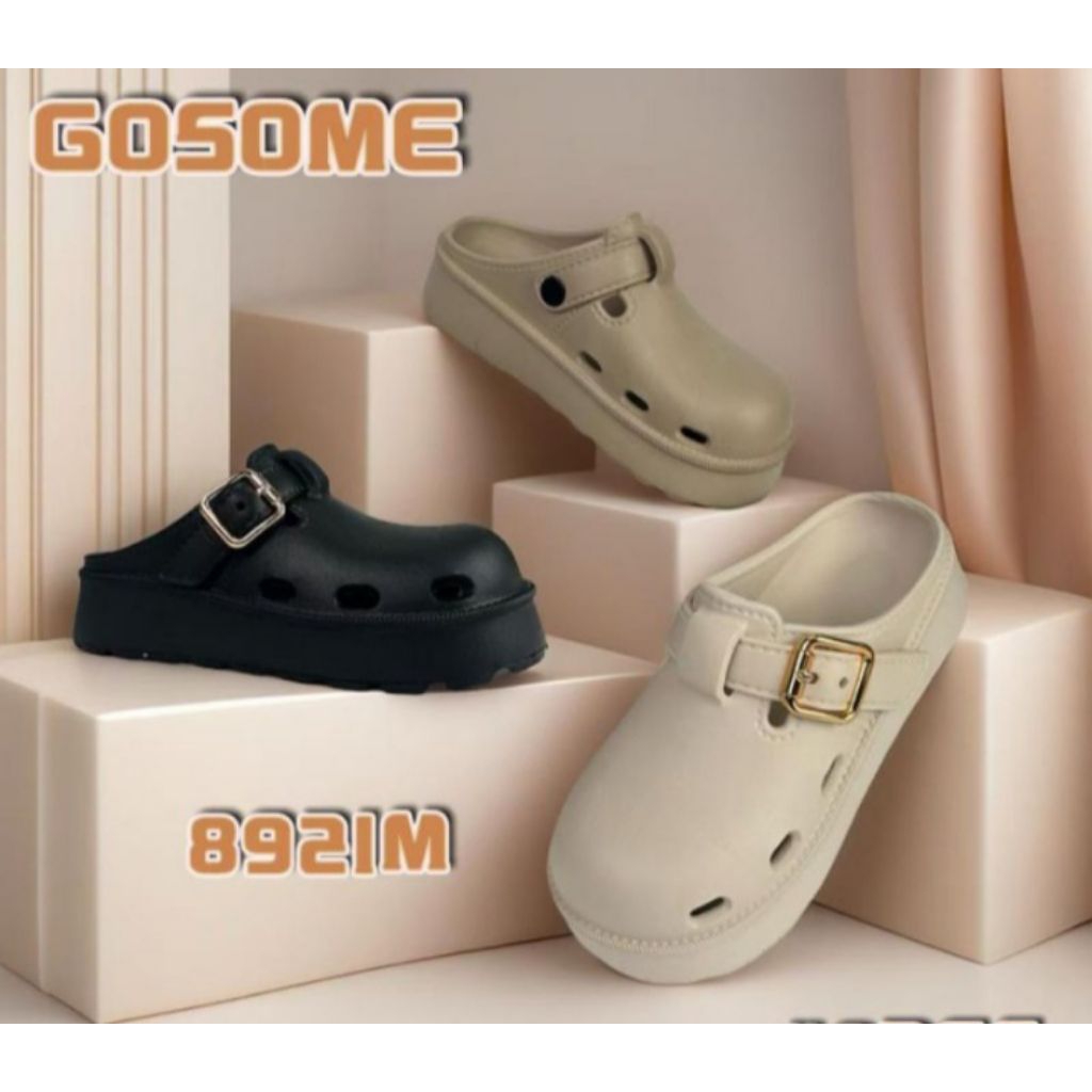 GOSOME Sandal Kodok Sandal Baim Wanita Eva Ruber