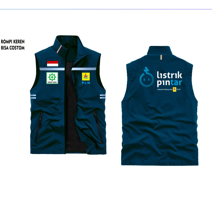 Rompi PLN Rompi Safety Rompi Kerja PLN Seragam Kerja PLN Vest PLN Rompi Kerja Safety Rompi Pegawai P