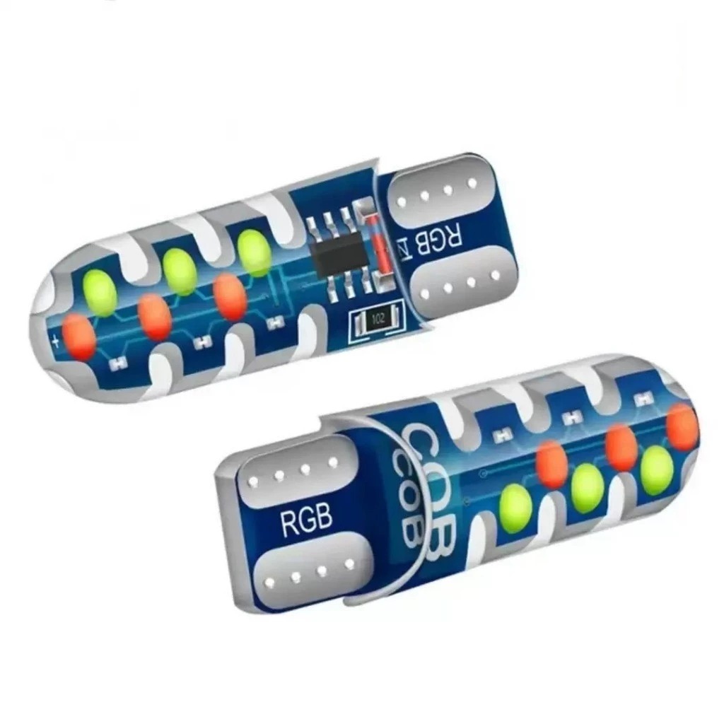 Lampu Led T10 Jelly Gel RGB Warna Warni Lampu LED Motor Mobil