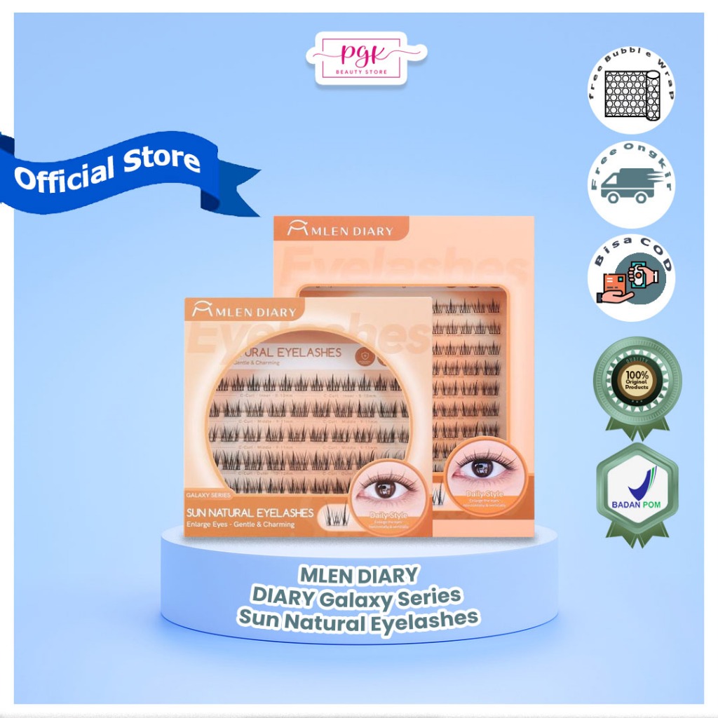 MLEN DIARY Galaxy Series Sun Natural Eyelashes | bulu mata palsu