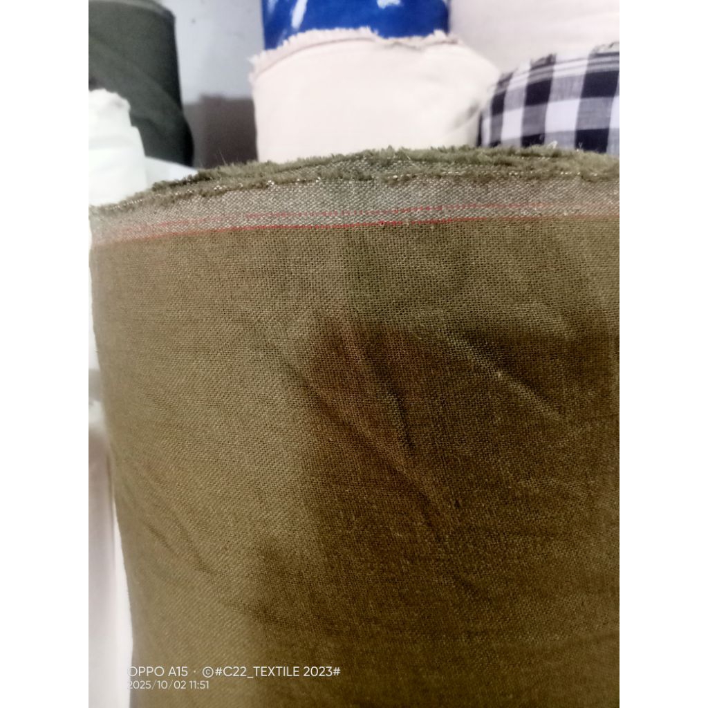 bahan katun linen barbis polosan bahan linen barbis meteran bahan katun linen premium bahan linen im