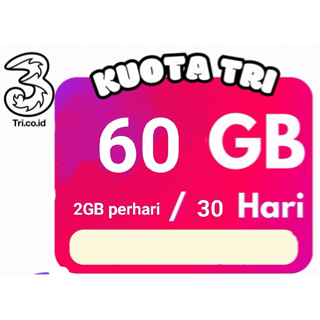 INJECT KUOTA TRI HAPPY SPESIAL 30HARI