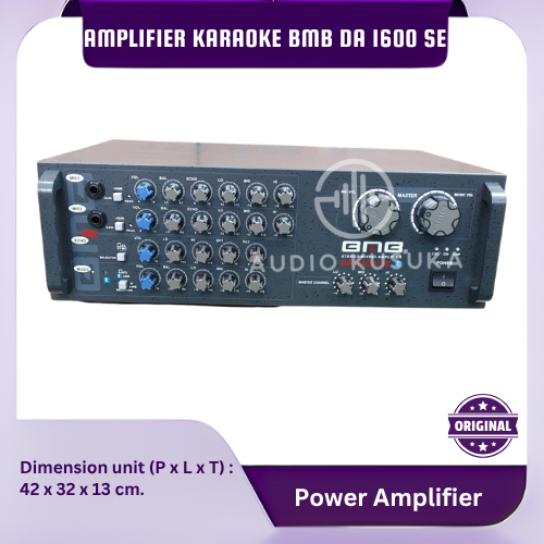 POWER AMPLIFIER KARAOKE SUPPORT BMB DA 1600 SE BLUETOOTH ORIGINAL