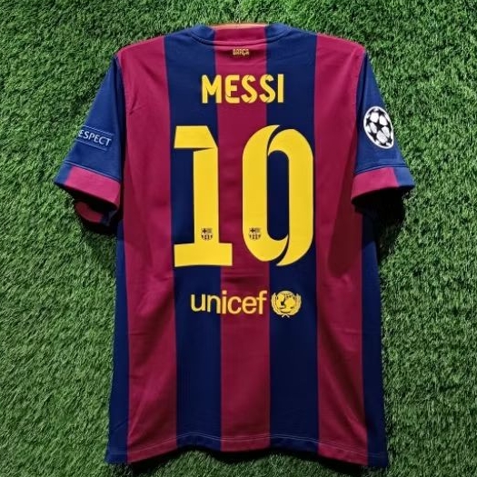 Jersey Barcelona Original 2014-2015 Home Large Final Berlin Messi 10