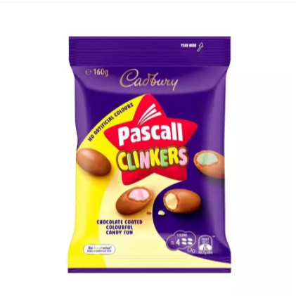 VIRALL Cadbury Pascall Chocolate Coated Clinkers Lollies | 160g AUSTRALIA
