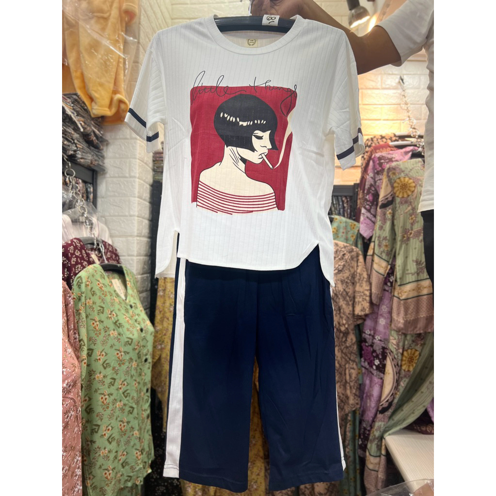 (CUCI GUDANG) setelan wanita celana 7/8