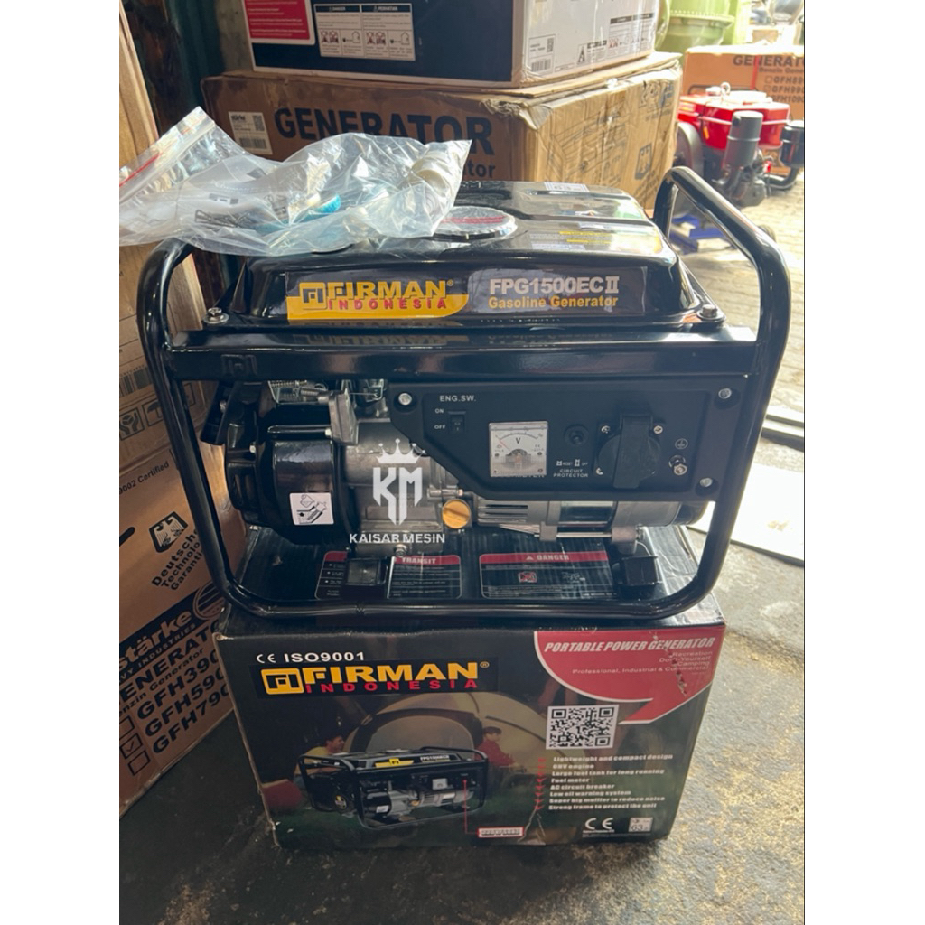 MESIN GENSET GENERATOR BENSIN 1000W FIRMAN FPG 1500 EC II