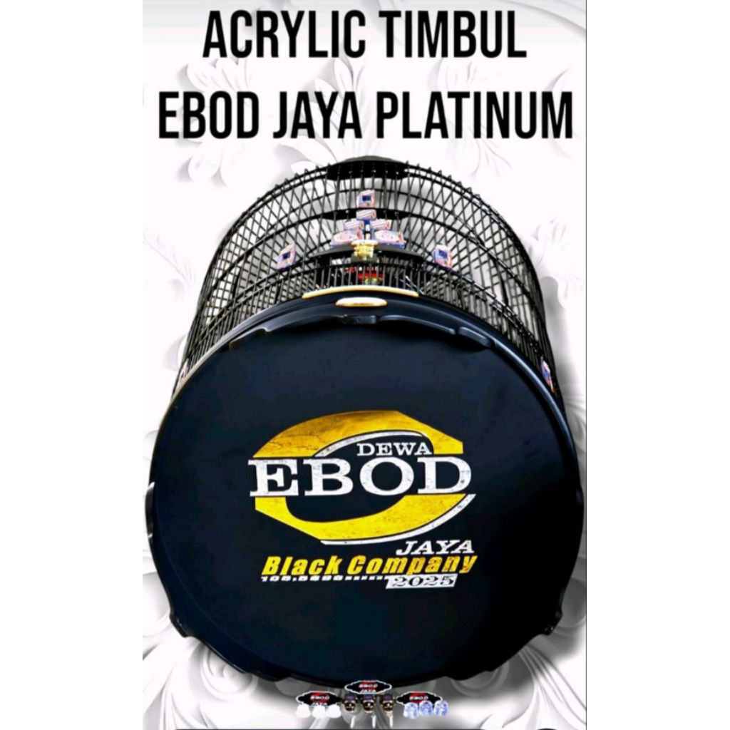 (KARGO)KANDANG SANGKAR MURAI EBOD JAYA PVC AKRILIK TIMBUL