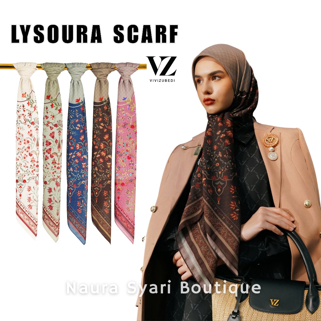 Vivi Zubedi New Lysoura Scarf / VZ Scarf Lysoura ORIGINAL by Vivi Zubedi / VZ LYSOURA VOAL SCARF