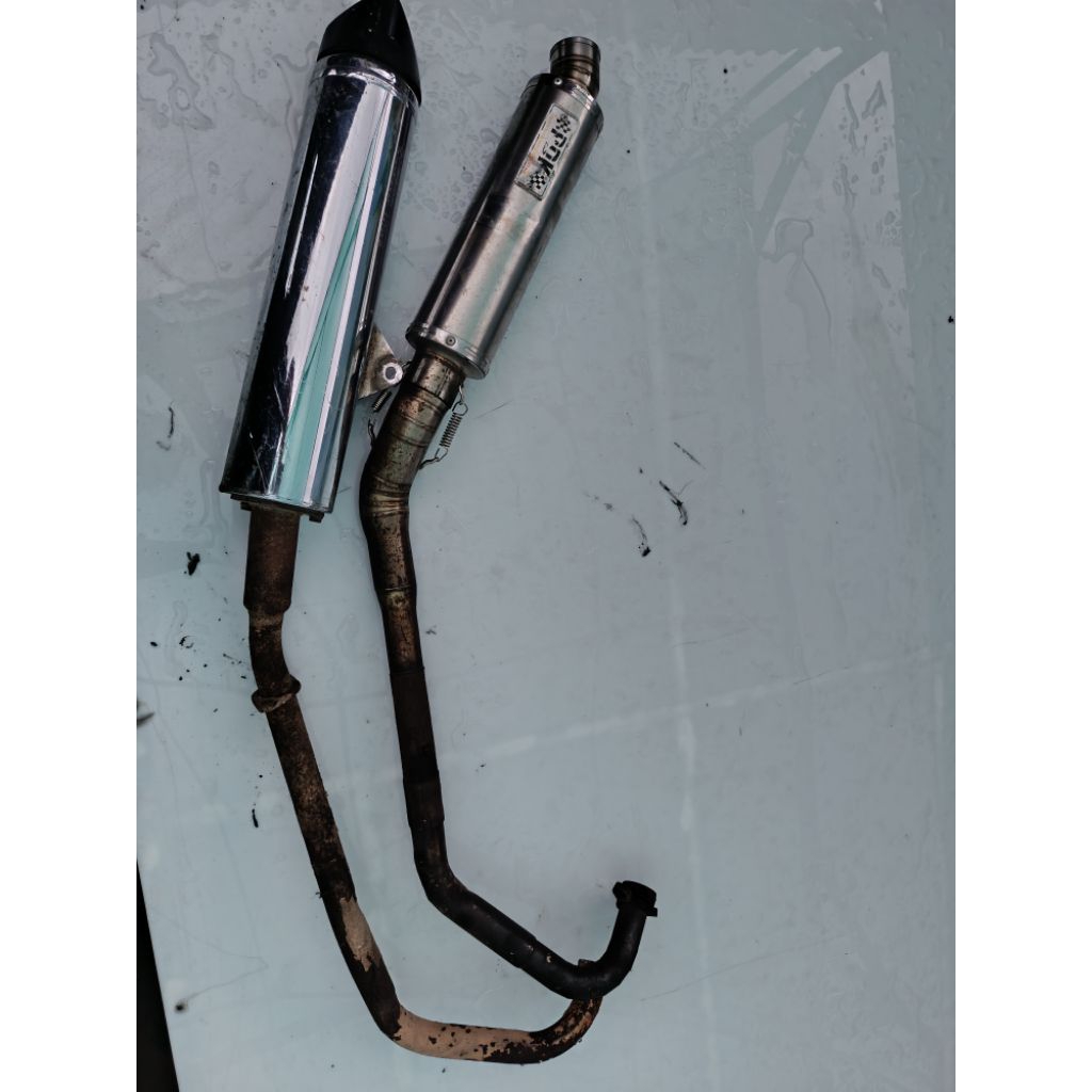 Knalpot standar satria fu original copotan