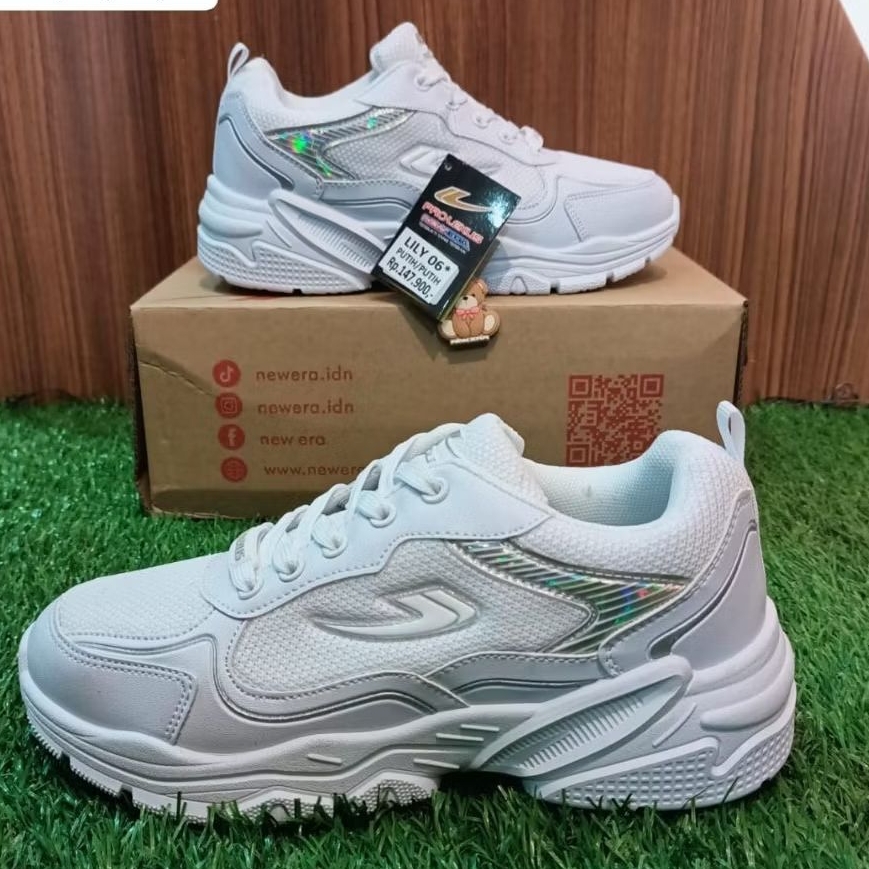 SEPATU NEW ERA PUTIH WANITA SEPATU OLAHRAGA SEPATU ORIGINAL