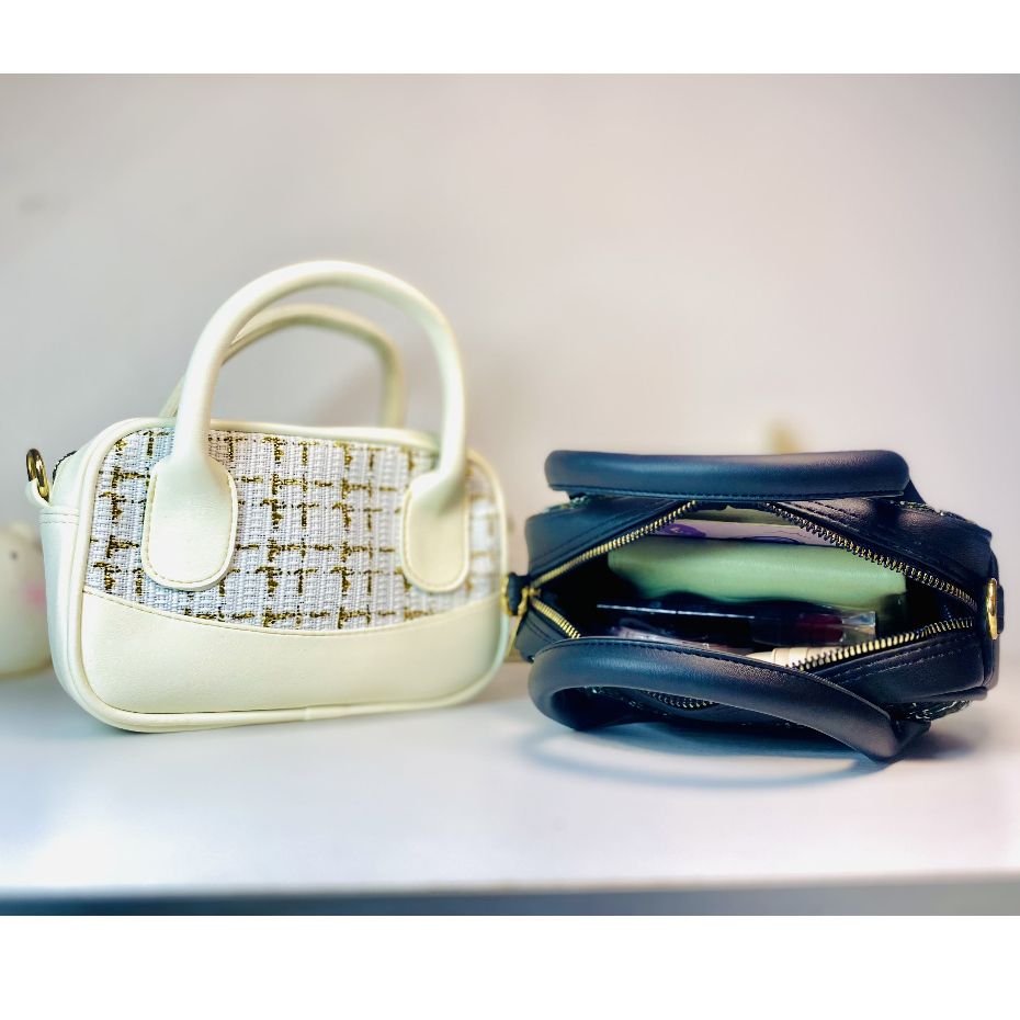 (PROMO) Tas Handbag Slingbag Mini Motif Kotak Tas Wanita Kekinian  Brand Lokal Kualitas Premium