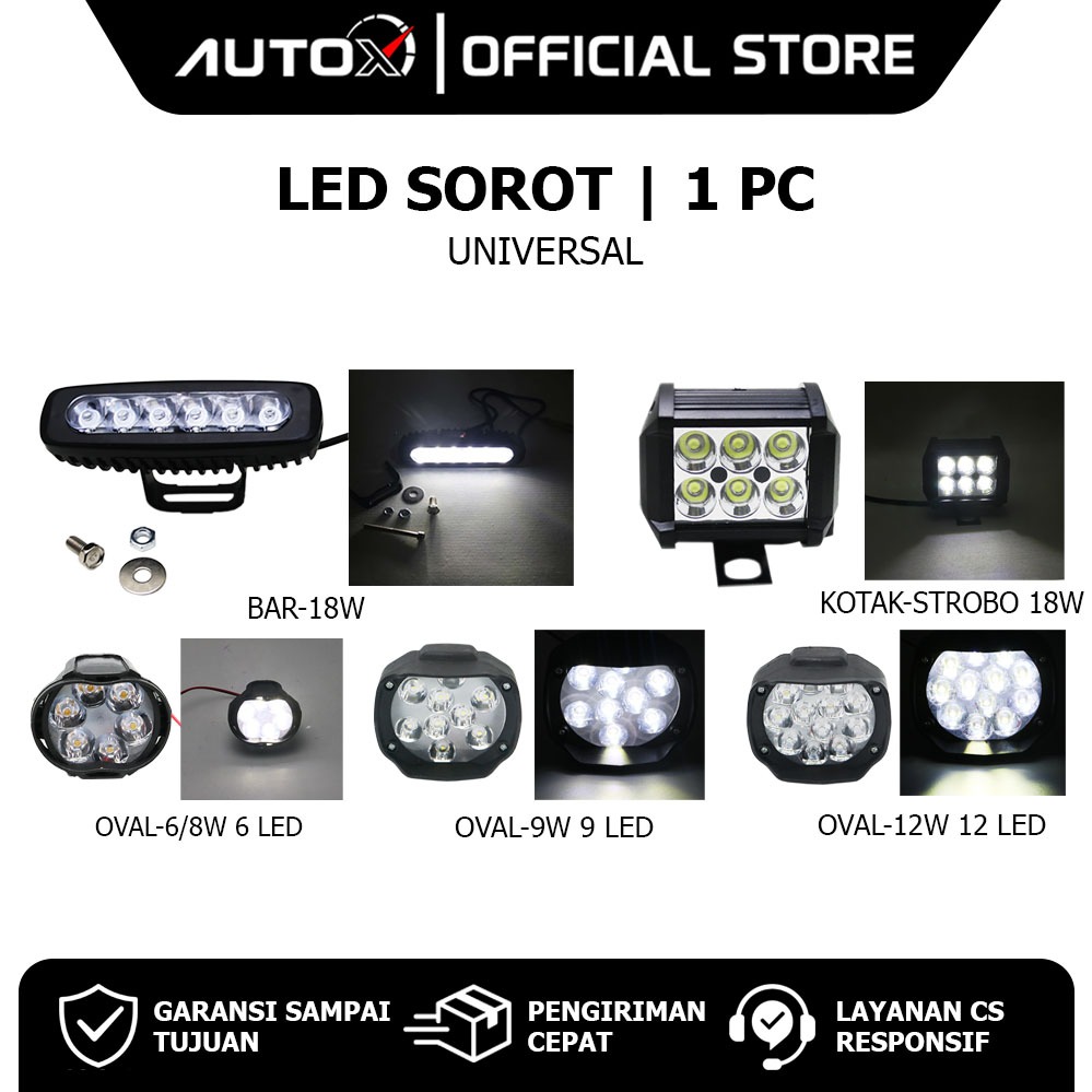 LED Sorot Vario 125 150 & Beat Pop Street & Scoopy & Mio S M3 & Tiger & ADV & Supra & RX King & Gran