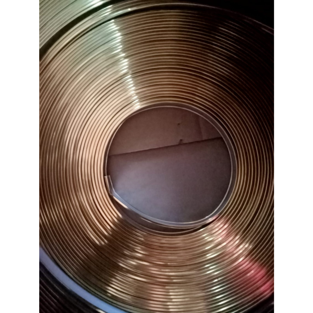 Liss Karet PVC Edging U 12mm 1ROL/50M Murah Pelindung Meja Putih, Gold, Silver