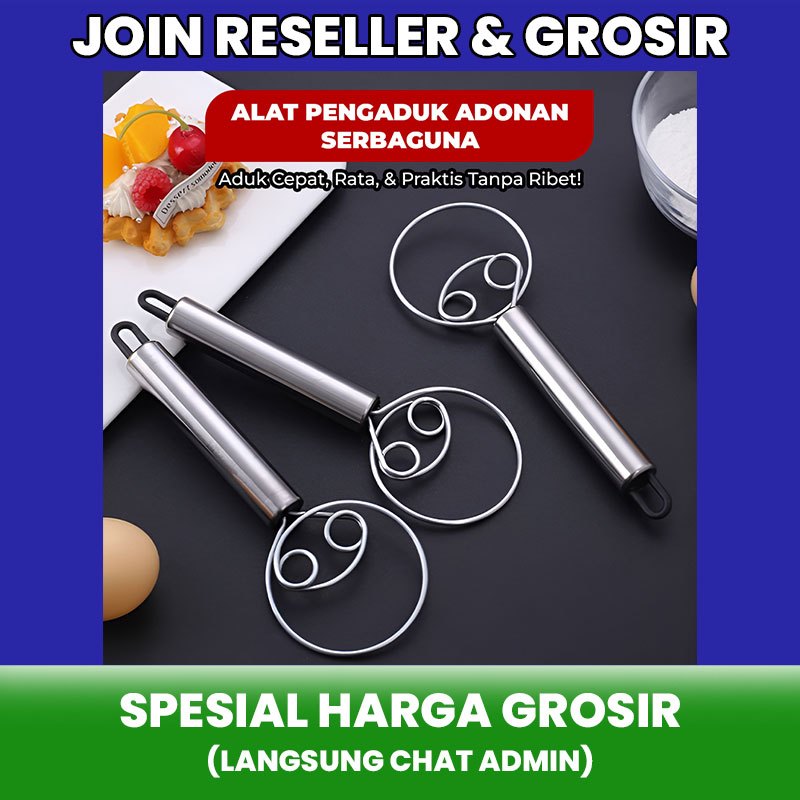 Pengaduk Adonan Serbaguna Pengaduk Tepung Stainless Steel dan Produk Tepung Tepung