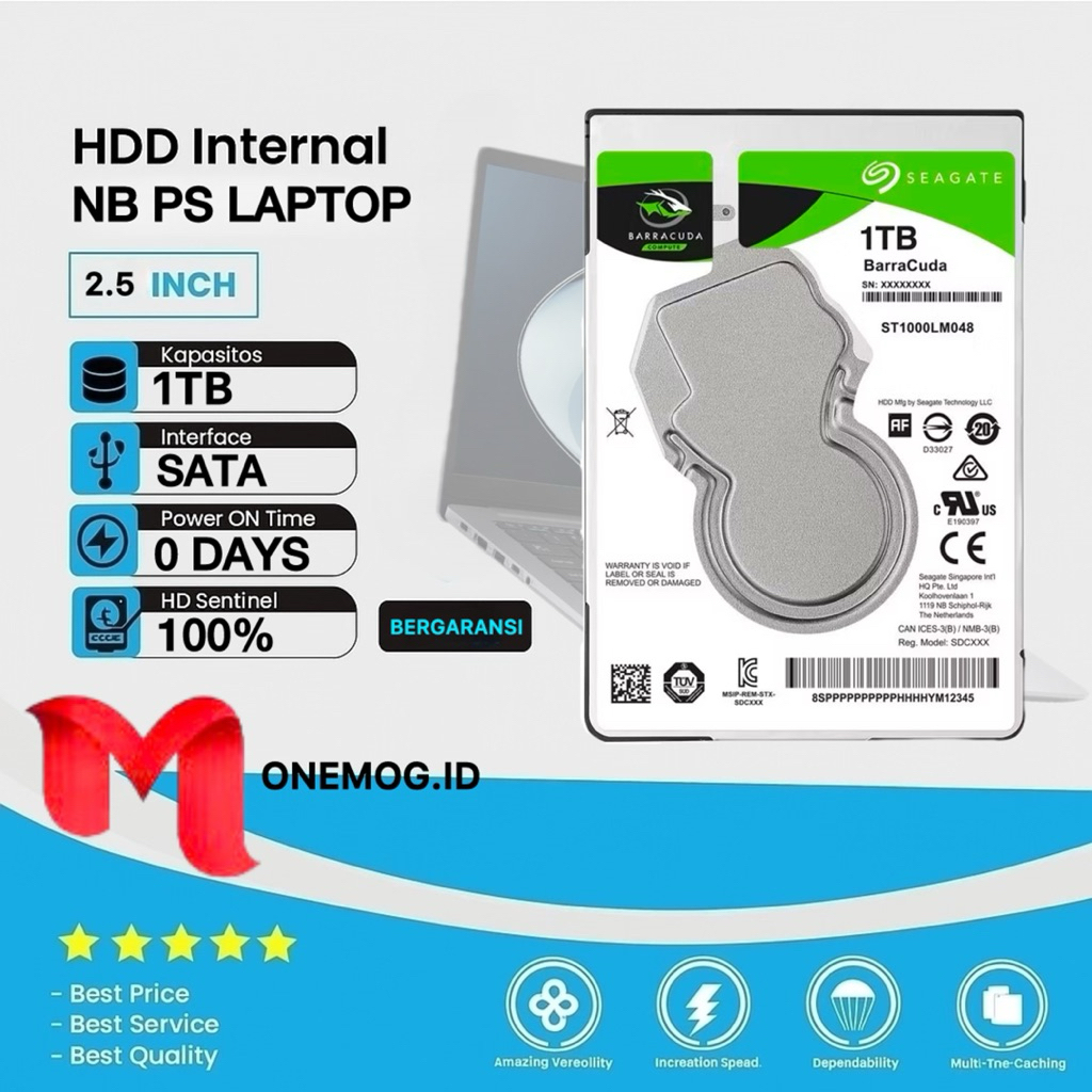 Hardisk Laptop 1TB Seagate Barracuda Sata 2.5" Baru Hardisk 1TB/500GB/320GB For LAPTOP NB PS